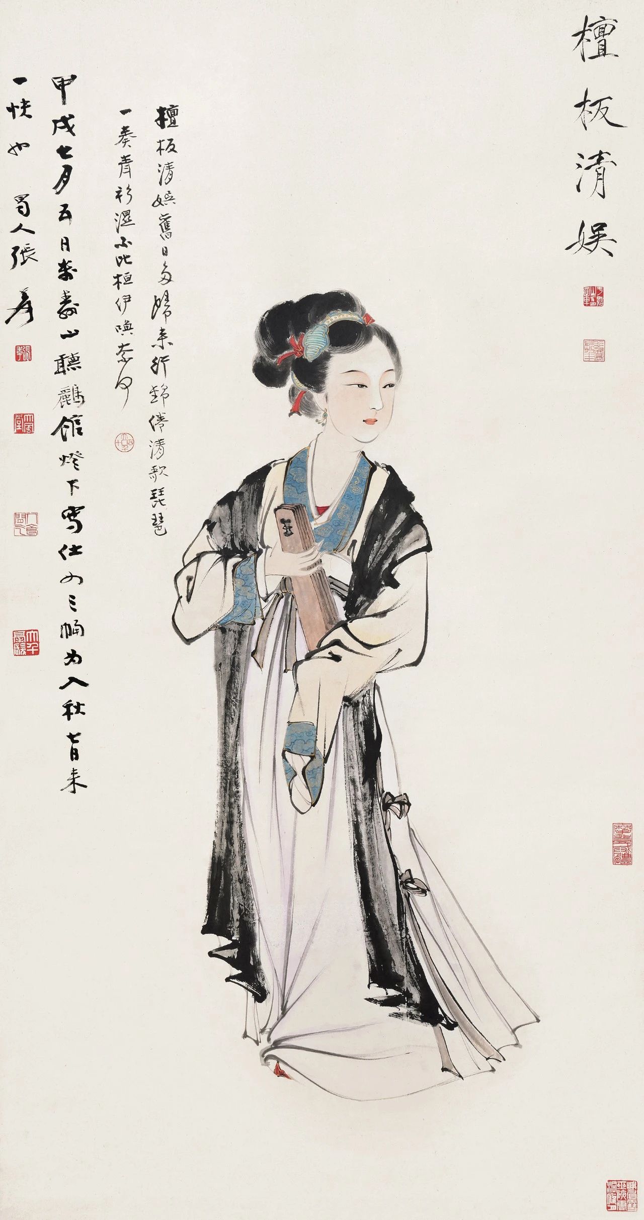 張大千（1899-1983）檀板清娛